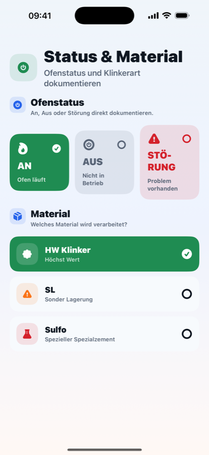 iOS Screenshot Status & Material